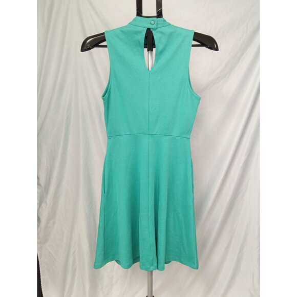 New York & Company Blue Keyhole A-line Mini Dress Size XS - Picture 4 of 8